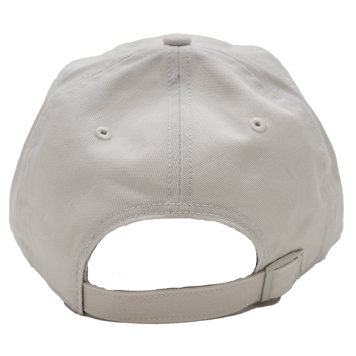 Beige baseball cap on a white background