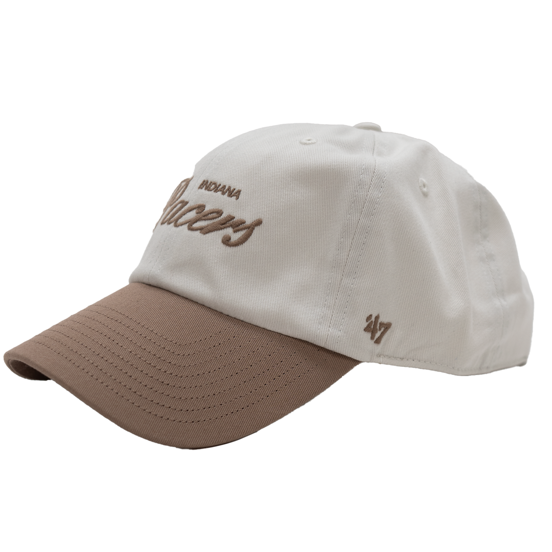 Adult Indiana Pacers Foundational Clean Up Hat in White by '47