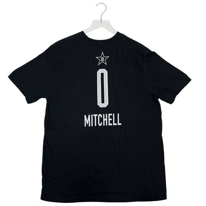 Adult Indiana Fever #0 Kelsey Mitchell 2025 WNBA All-Star Game Name and Number T-shirt in Black by Jordan Brand