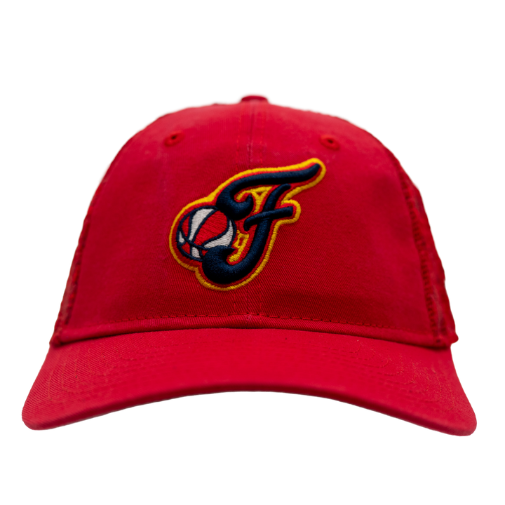 Women's Indiana Fever Floral Mesh 9FORTY Hat in Red by New Era