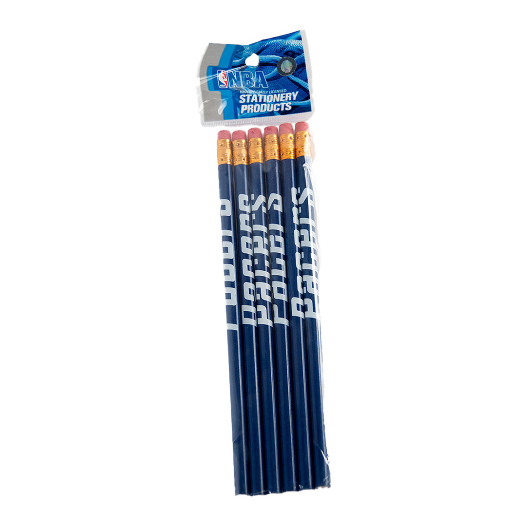 Indiana Pacers Wordmark 6-Pack of Pencils by Rico Industries, Inc. - Front View