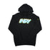 Adult Indiana Pacers 23-24' CITY EDITION 'INDY' Hooded Fleece in Black by Item Of The Game - Front View