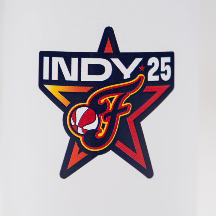 WNBA All-Star 2025 INDY 16oz Voyager Travel Mug in White by Simple Modern