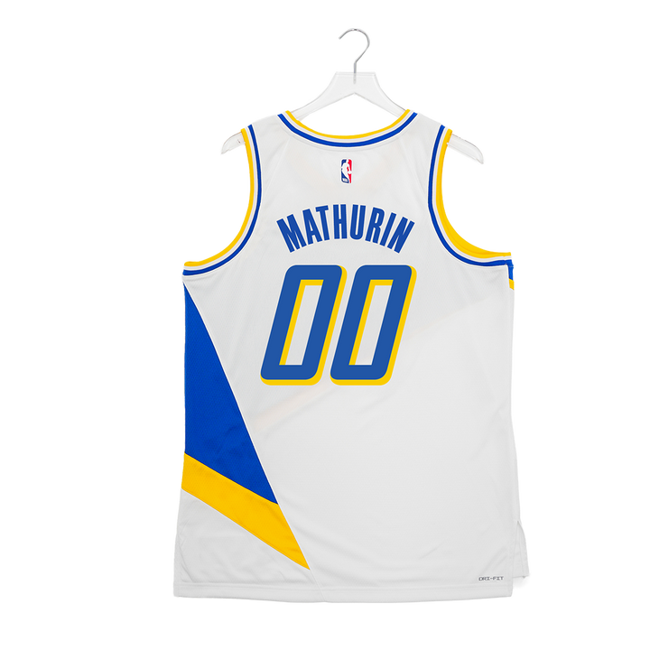 Adult Indiana Pacers 00 Bennedict Mathurin 25-26 CITY EDITION Swingman Jersey in White by Nike