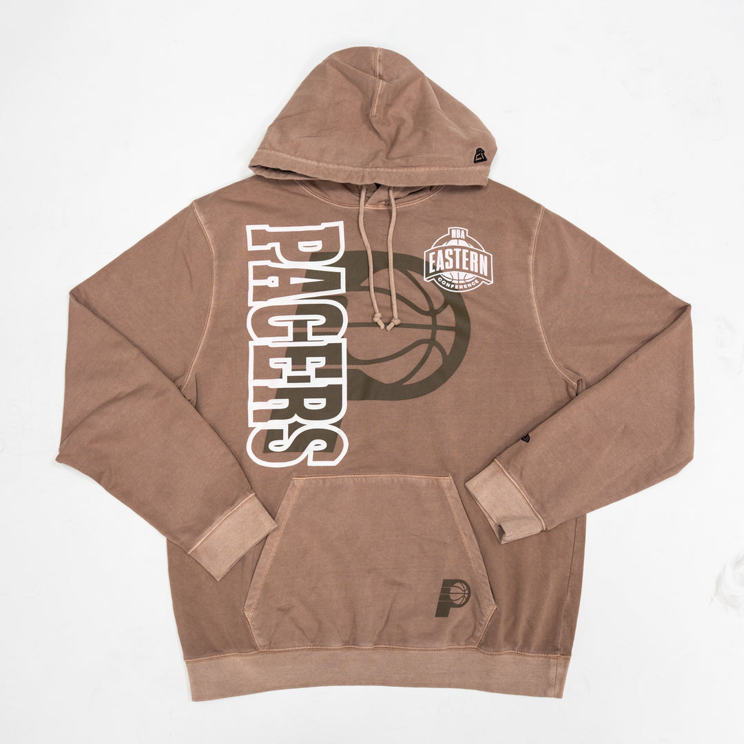 Adult Indiana Pacers Tonal Logo Hooded Sweatshirt in Natural by New Era