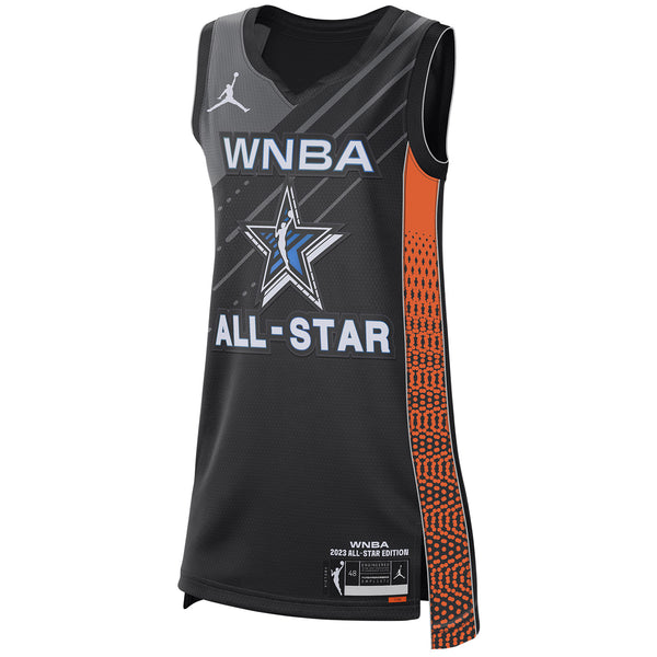 Adult WNBA All-Star '23 #7 Aliyah Boston Swingman Jersey by Nike In Black & Orange - Front View