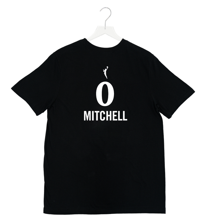 Adult Indiana Fever #0 Kelsey Mitchell Stranger Things Rebel Name and Number T-shirt in Black by Nike