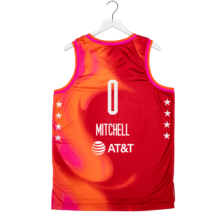 Adult Indiana Fever #0 Kelsey Mitchell 2026 WNBA All-Star Game Jersey in Red by Jordan Brand