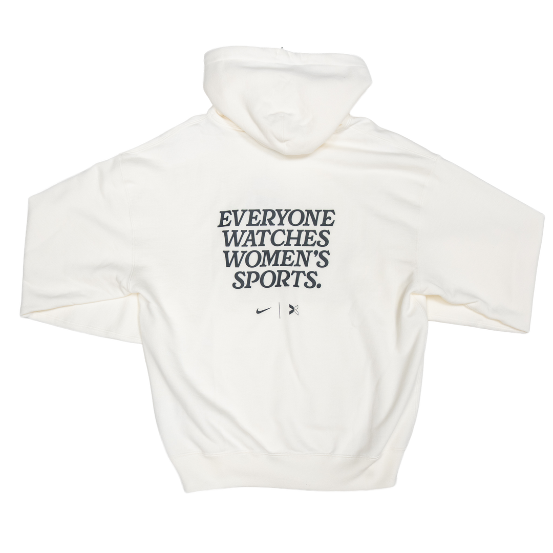 Adult Indiana Fever Everyone Watches Womens Sports Hooded Sweatshirt in White by Togethxr