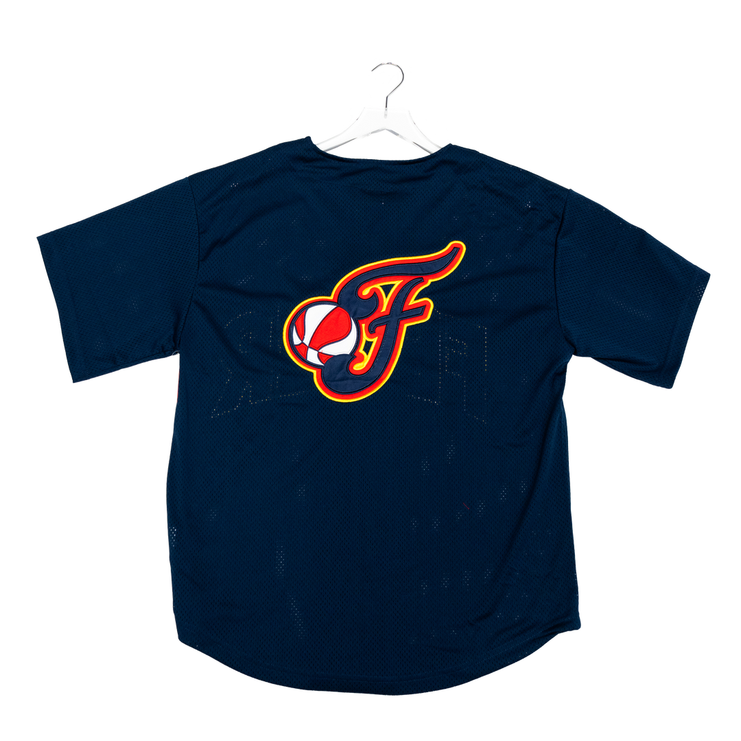 Adult Indiana Fever Baseball Jersey in Navy by Playa Society