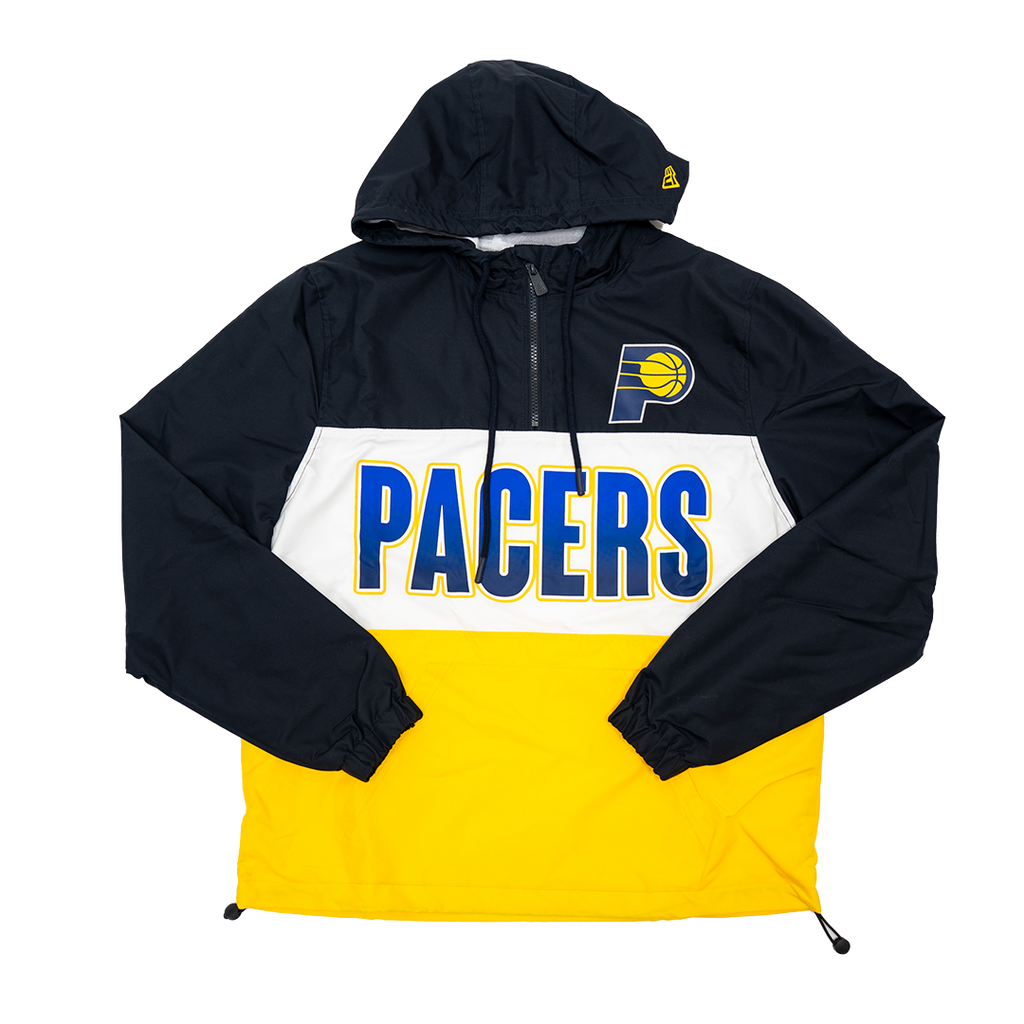 Adult Indiana Pacers Lightweight 1/4 Zip Leisure Jacket in Navy by