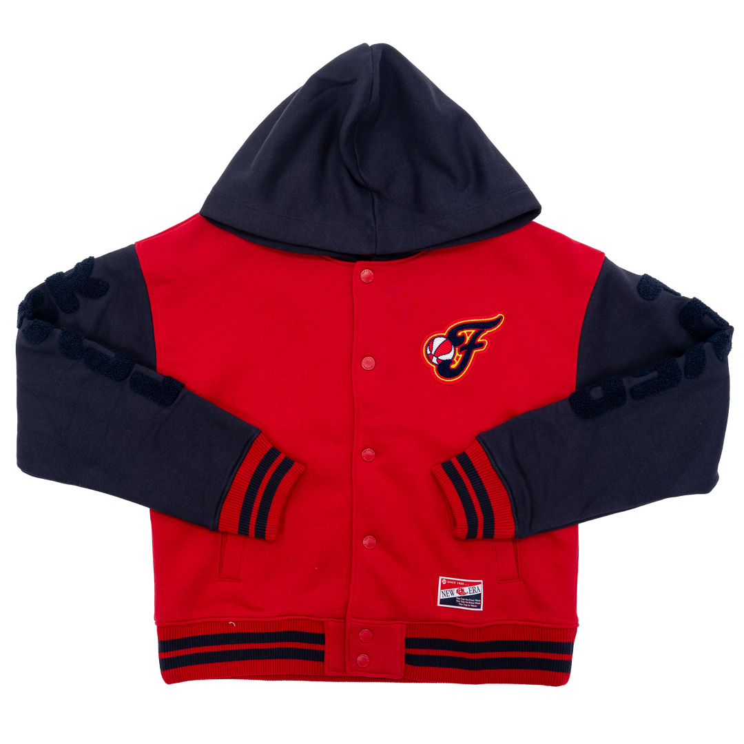 Women's Indiana Fever Snapfront Jacket in Red by New Era