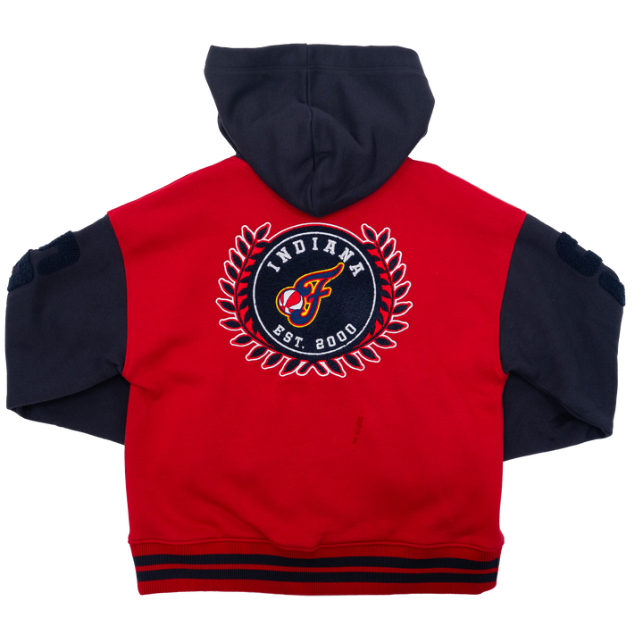Women's Indiana Fever Snapfront Jacket in Red by New Era