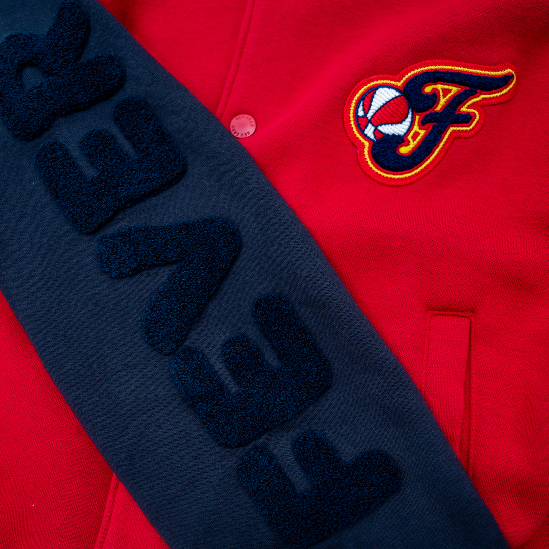 Women's Indiana Fever Snapfront Jacket in Red by New Era