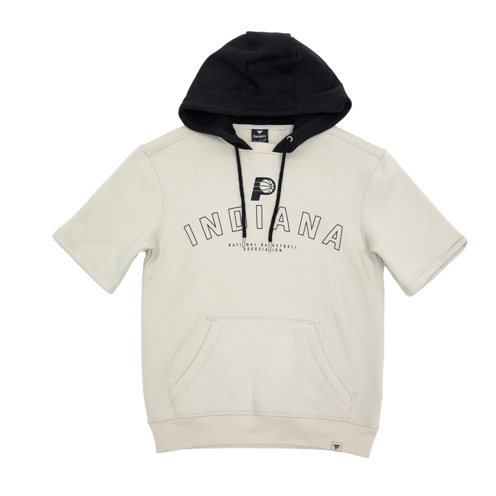 Adult Indiana Pacers Crossover Short-Sleeve Hooded Sweatshirt in Natural by Fanatics