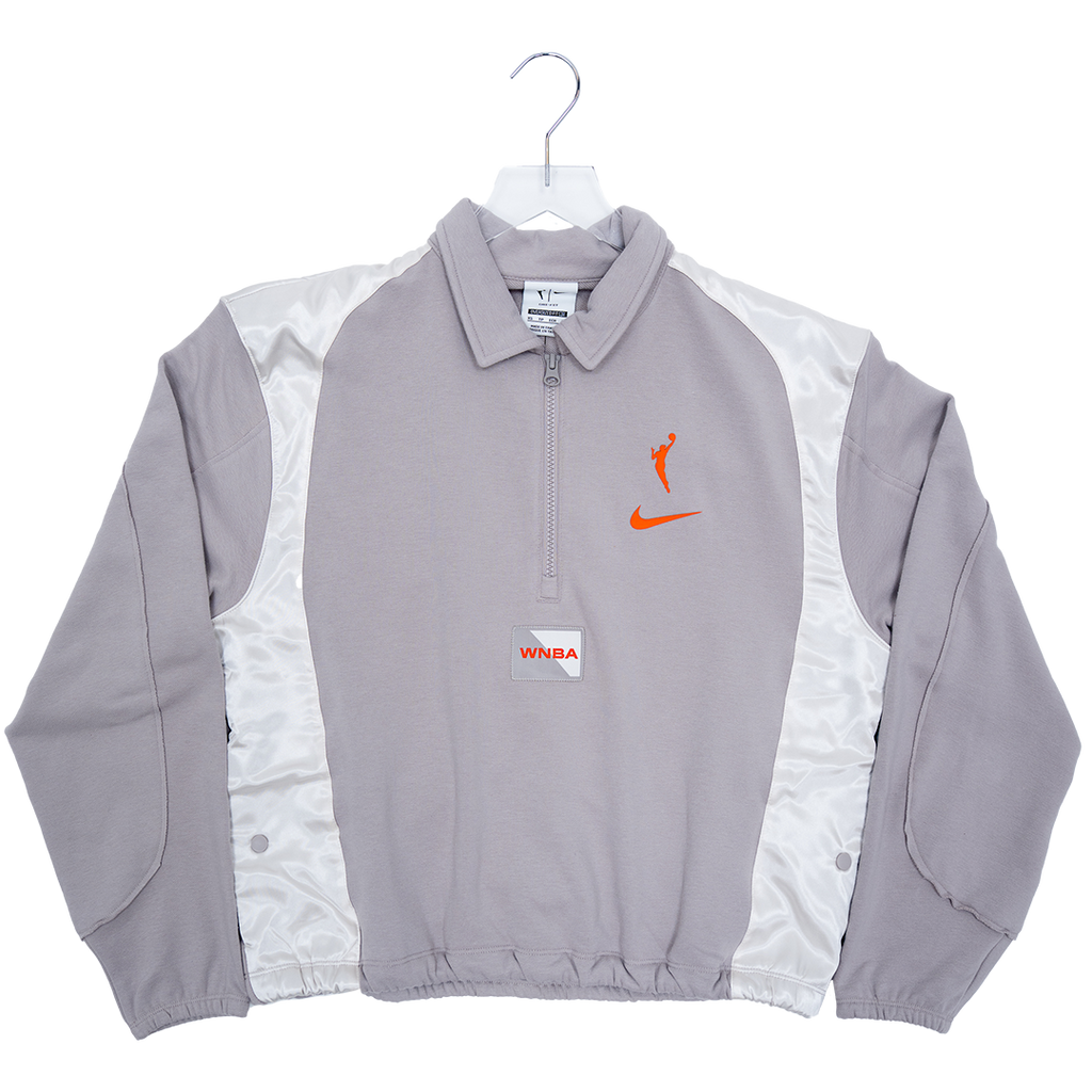 Women's Indiana Fever WNBA 1/4 Zip Basketball Fleece Top in Grey