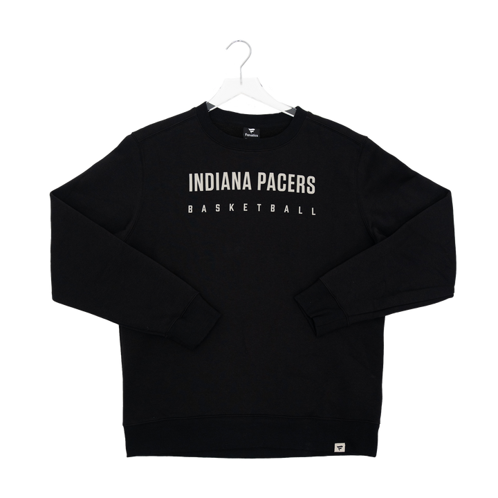 Adult Indiana Pacers Legacy Crossover Crewneck Sweatshirt in Black by Fanatics