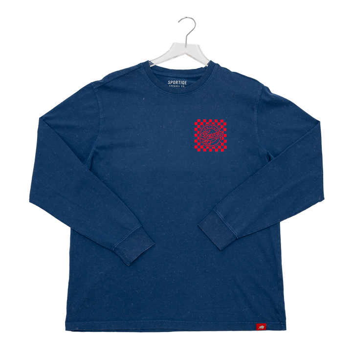 Adult Indiana Fever Bono Long-Sleeve Shirt in Navy by Sportiqe