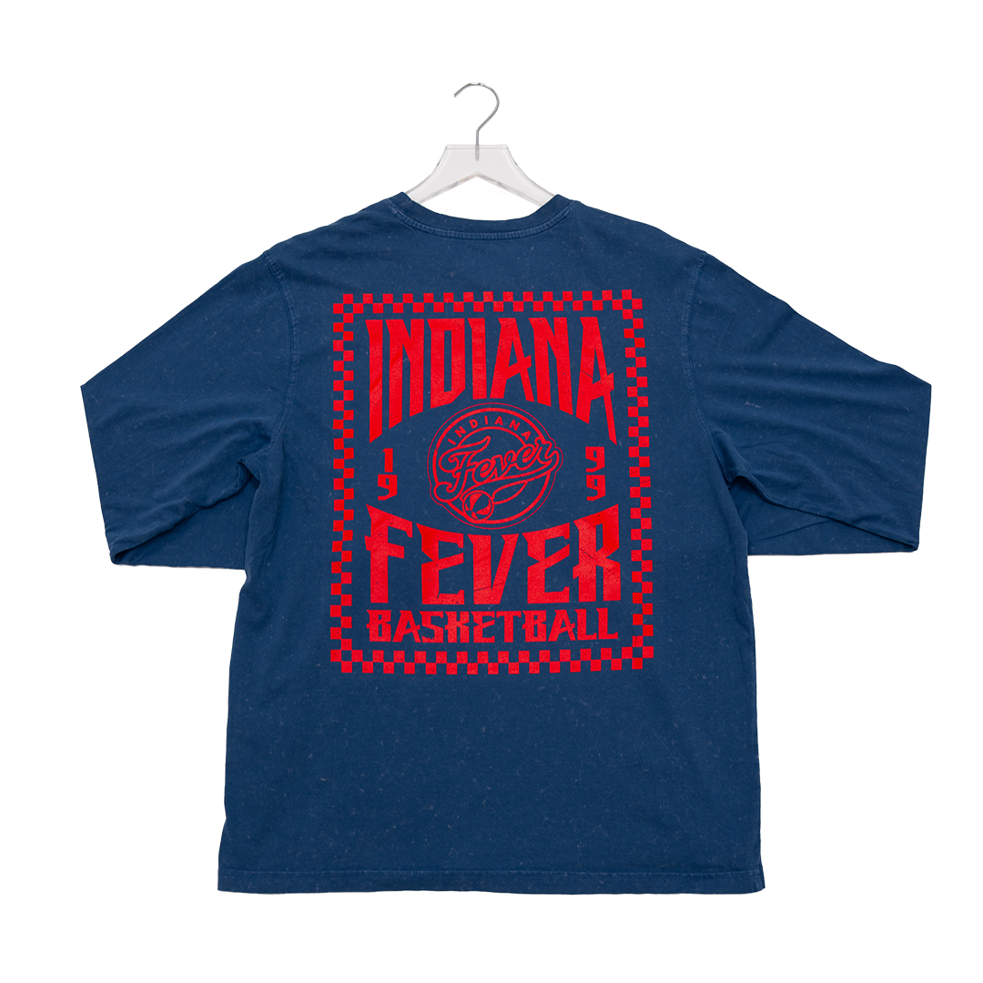 Adult Indiana Fever Bono Long-Sleeve Shirt in Navy by Sportiqe