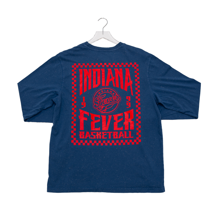 Adult Indiana Fever Bono Long-Sleeve Shirt in Navy by Sportiqe