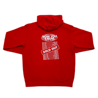 Adult Indiana Fever 'SOLD OUT' Tour Hooded Sweatshirt in Red by Fever Team Store