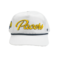 Adult Indiana Pacers Jumbo Foundation T-shirt in White by '47