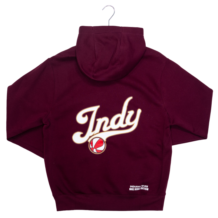 Adult Indiana Fever Rebel Hooded Sweatshirt in Red by Nike