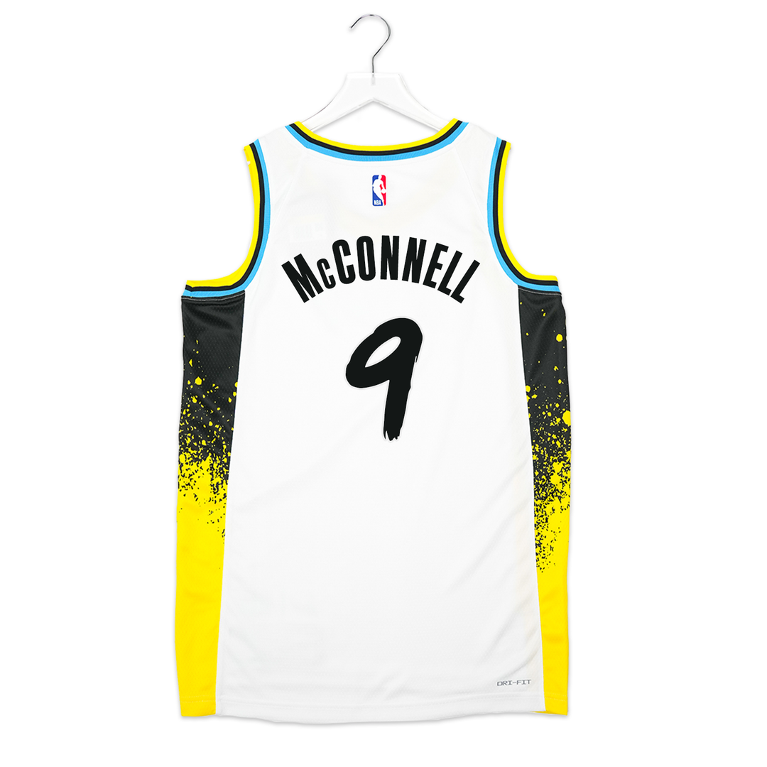 Adult Indiana Pacers #0 Tyrese Haliburton '24-25 CITY EDITION Swingman Jersey in White by Nike