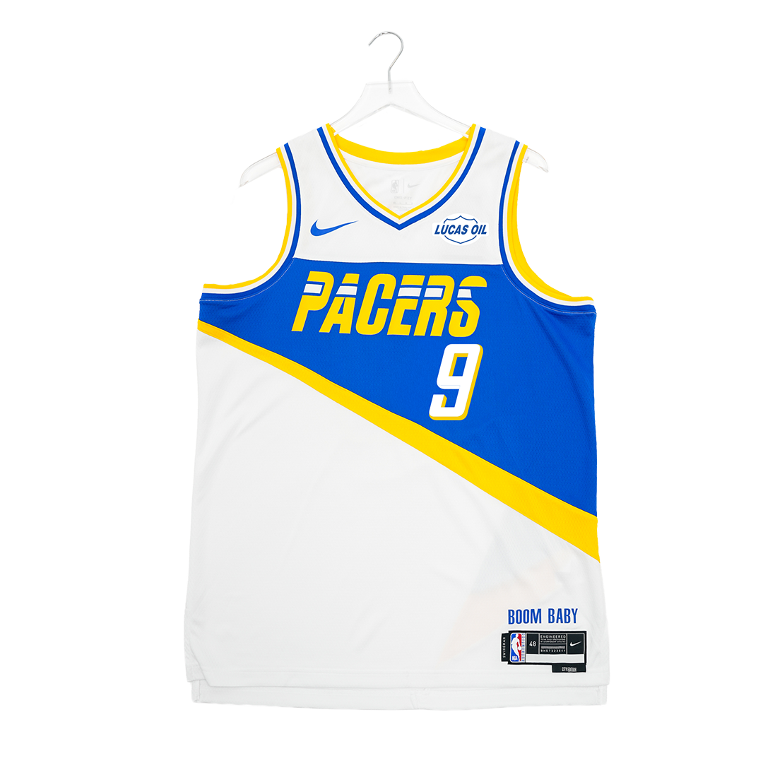 Adult Indiana Pacers #9 T.J. McConnell 25-26' CITY EDITION Swingman Jersey in White by Nike