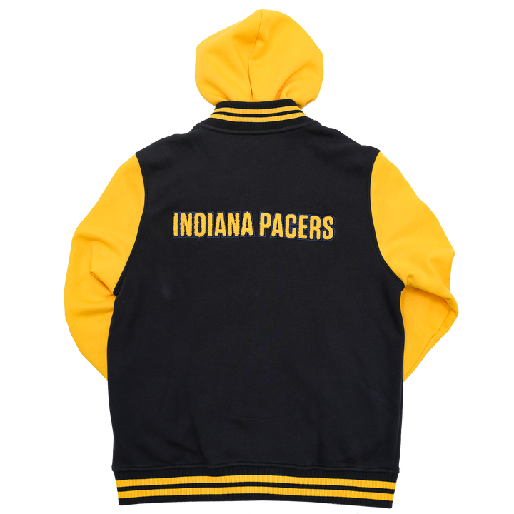 Adult Indiana Pacers Chenille Patch Full-Zip Jacket in Navy by New Era
