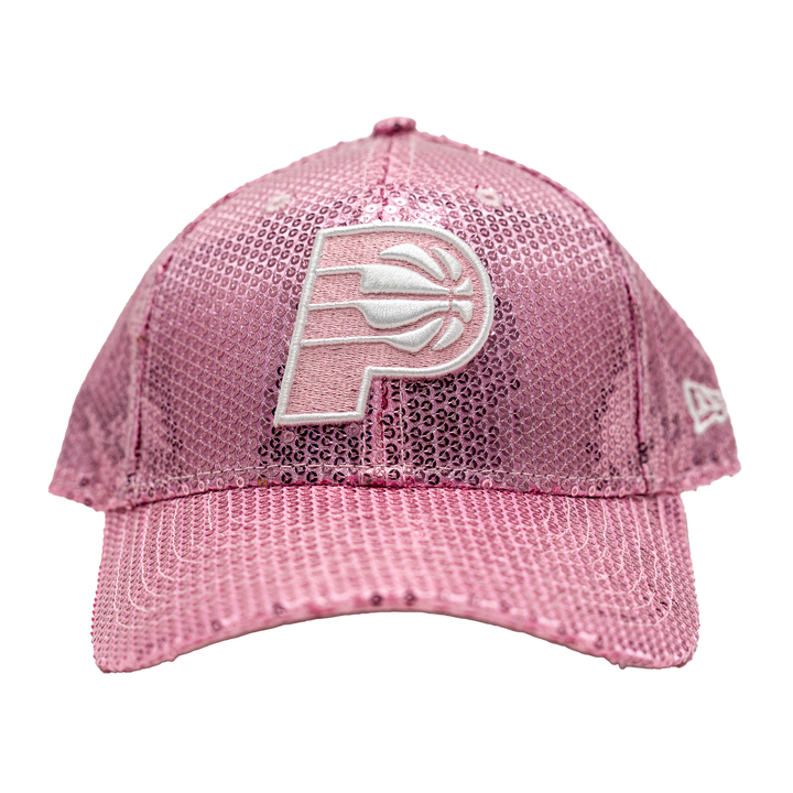 Youth Indiana Pacers Sequin 9Forty Hat in Pink by New Era