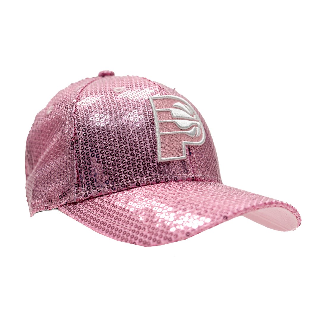 Youth Indiana Pacers Sequin 9Forty Hat in Pink by New Era