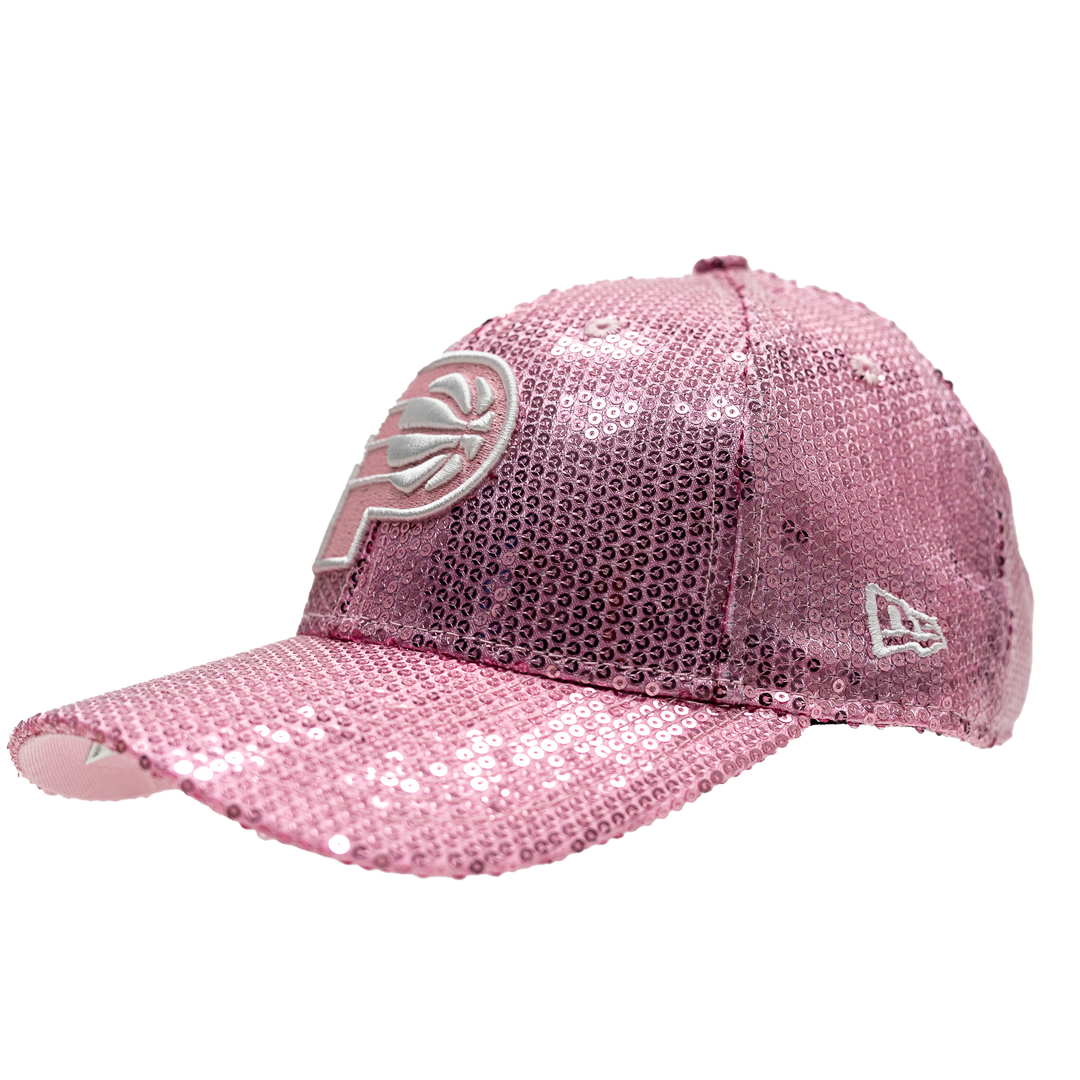 Youth Indiana Pacers Sequin 9Forty Hat in Pink by New Era