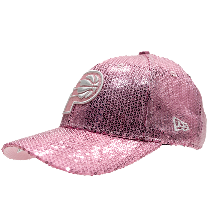 Youth Indiana Pacers Sequin 9Forty Hat in Pink by New Era