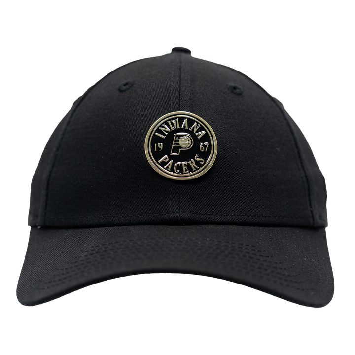 Women's Indiana Pacers Badge 9Forty Hat in Black by New Era