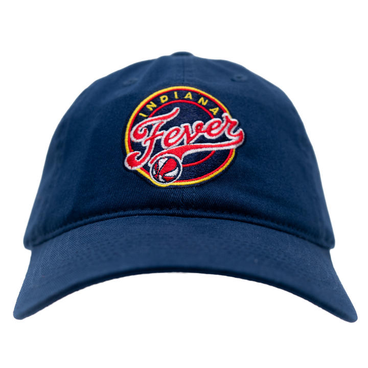 Navy blue cap with Indiana Fever logo on a white background