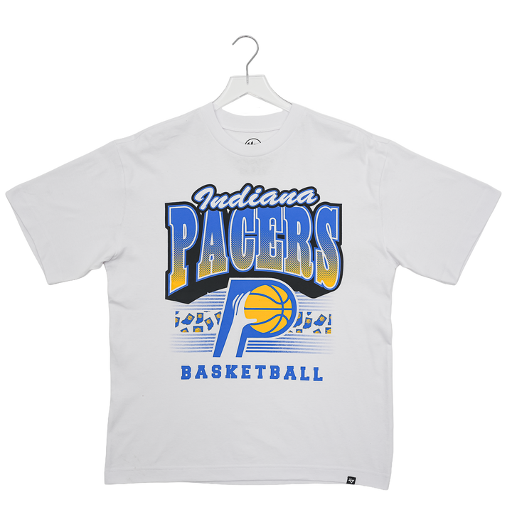 Adult Indiana Pacers 25-26' CITY EDITION Hand Check Foundation T-shirt in White by '47