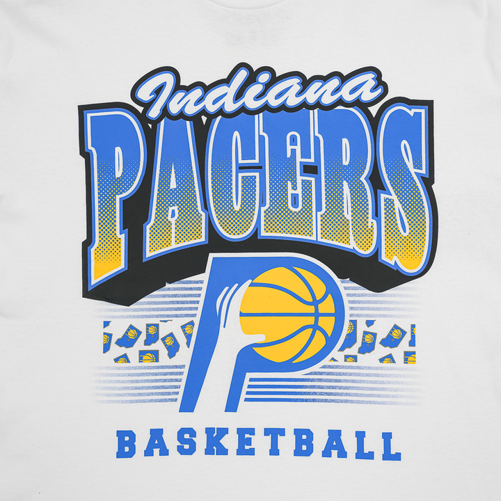 Adult Indiana Pacers 25-26' CITY EDITION Hand Check Foundation T-shirt in White by '47
