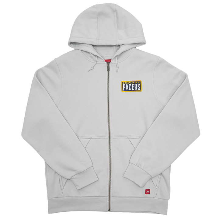 Adult Indiana Pacers Bronson Full-Zip Hooded Jacket in Grey by Sportiqe