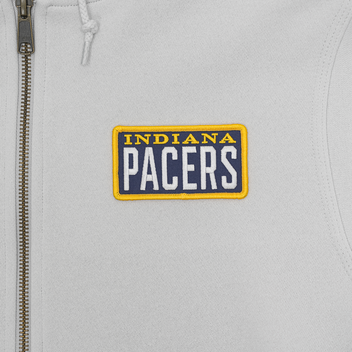 Adult Indiana Pacers Bronson Full-Zip Hooded Jacket in Grey by Sportiqe