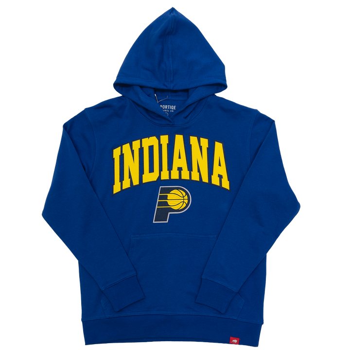 Adult Indiana Pacers Storm Hooded Sweatshirt in Blue by Sportiqe