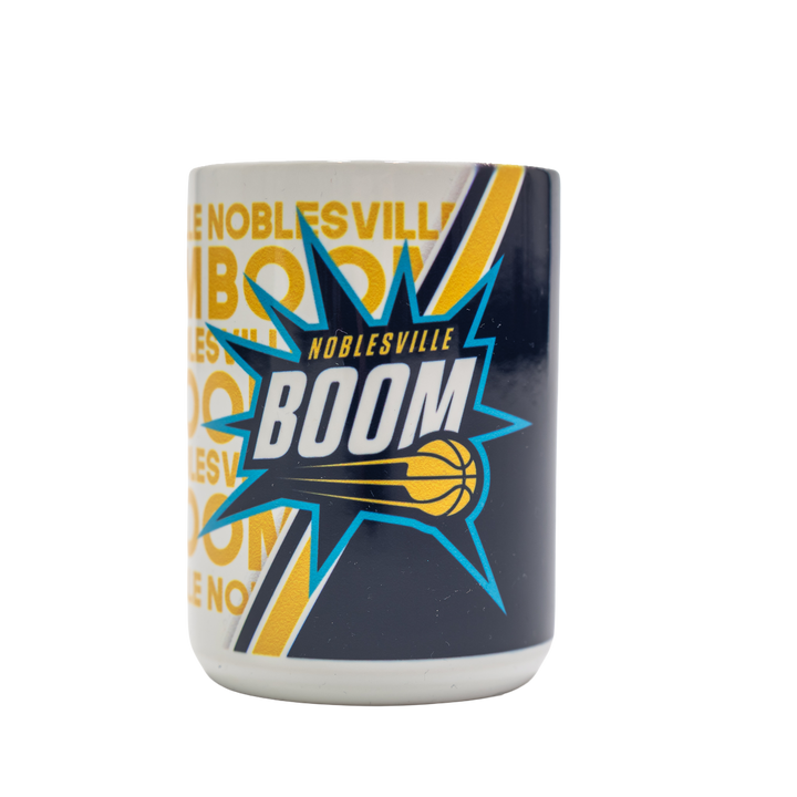Noblesville Boom 15oz Ceramic Mug in Navy by Rico Industries