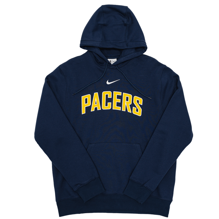 Adult Indiana Pacers 25-26' Wordmark Club Hooded Sweatshirt in Navy by Nike