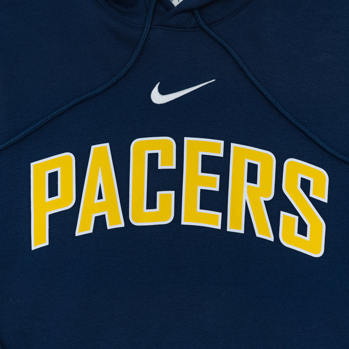 Adult Indiana Pacers 25-26' Wordmark Club Hooded Sweatshirt in Navy by Nike