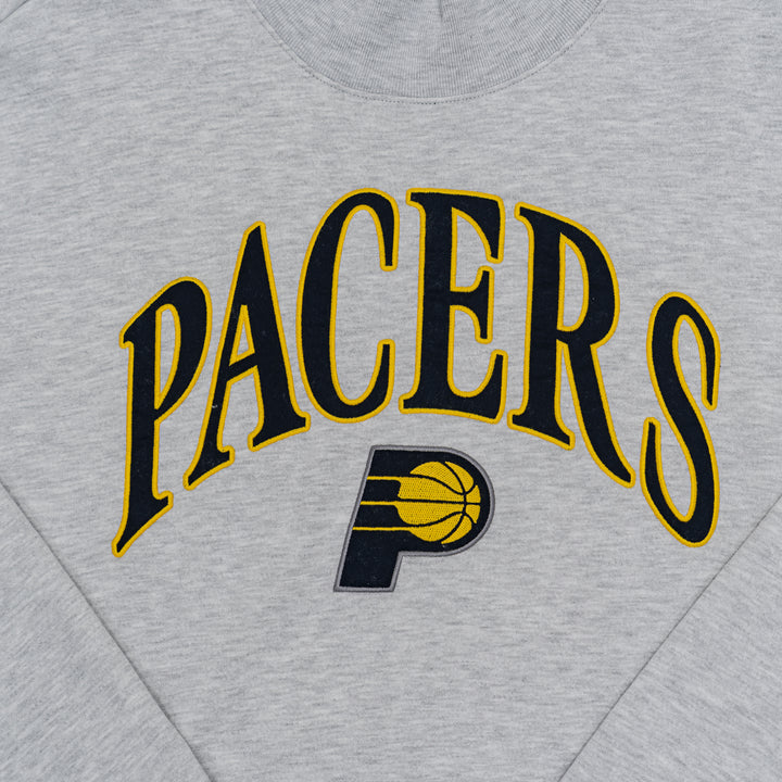 Women's Indiana Pacers Vintage Mock Crewneck Sweatshirt in Grey by '47