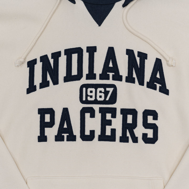 Adult Indiana Pacers Skipper Original Hooded Sweatshirt in White by '47