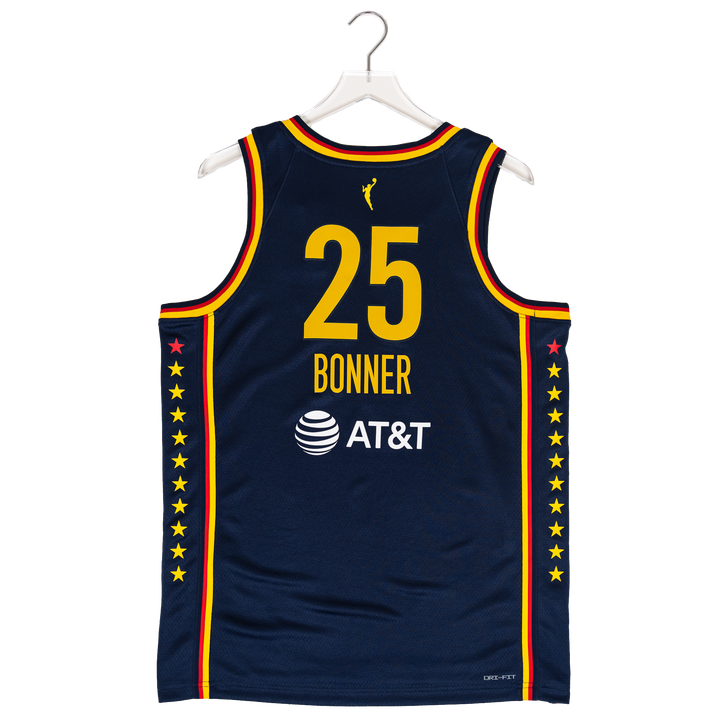 Adult Indiana Fever #25 DeWanna Bonner Explorer Swingman Jersey in Navy by Nike