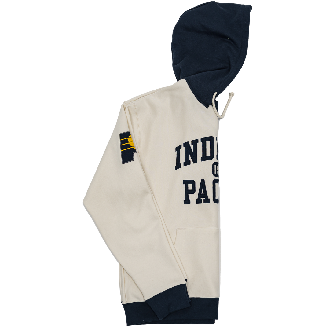 Adult Indiana Pacers Skipper Original Hooded Sweatshirt in White by '47