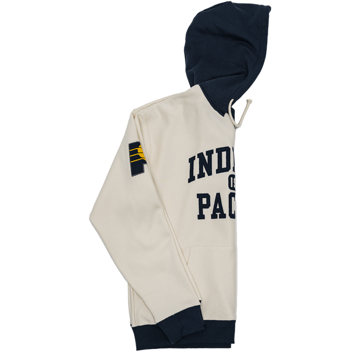 Adult Indiana Pacers Skipper Original Hooded Sweatshirt in White by '47