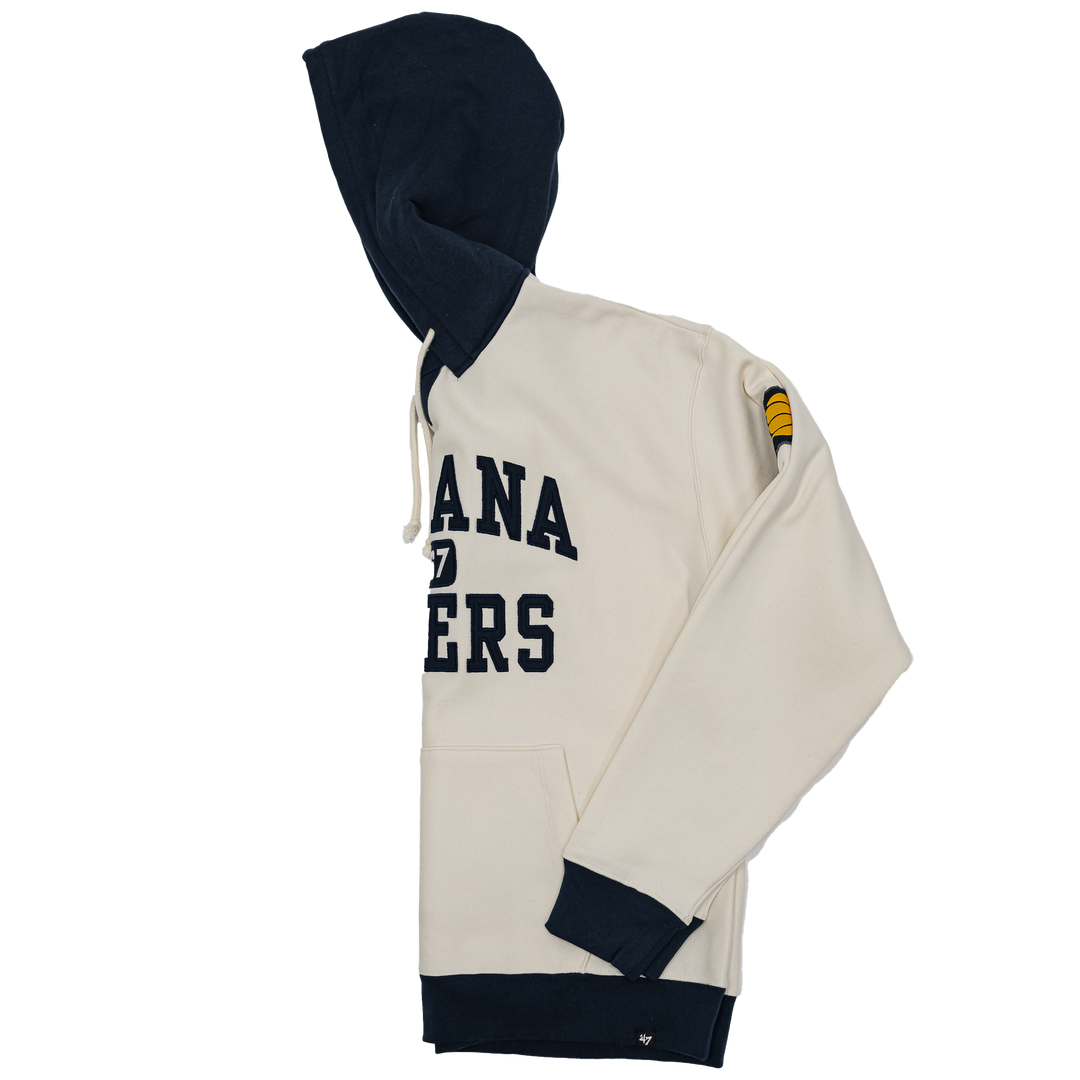 Adult Indiana Pacers Skipper Original Hooded Sweatshirt in White by '47